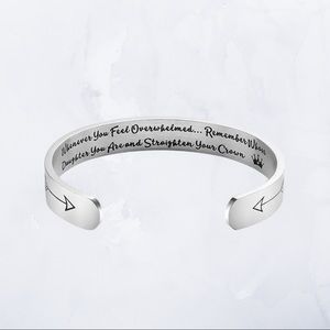Whenever You Feel Overwhelmed Cuff Bracelet